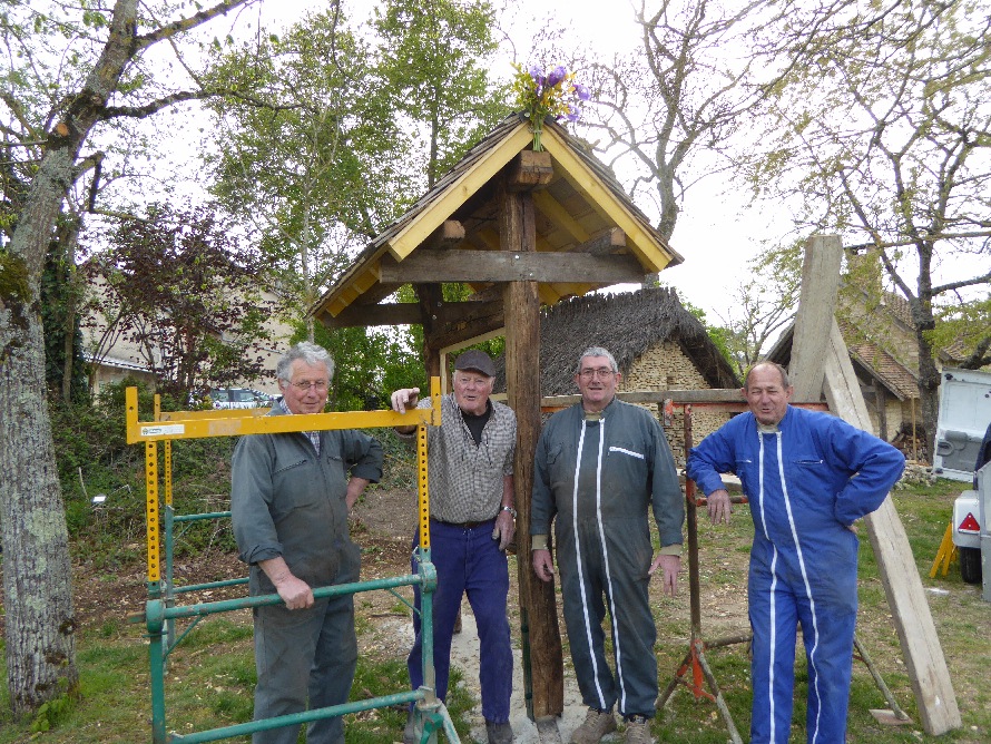 Pause photo devant le bouquet